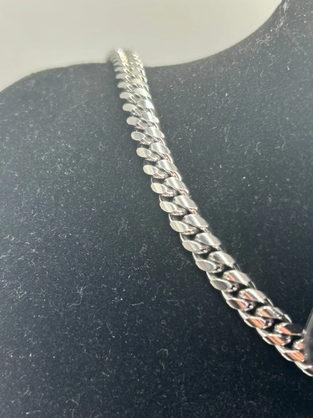 Real Silver Mens Cuban Chain Stainless Steel Plated 6mm 26 Inch Waterproof New